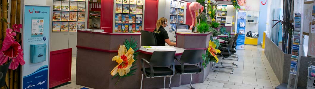 Das Reisebüro des Reisezentrum Becker von Innen
